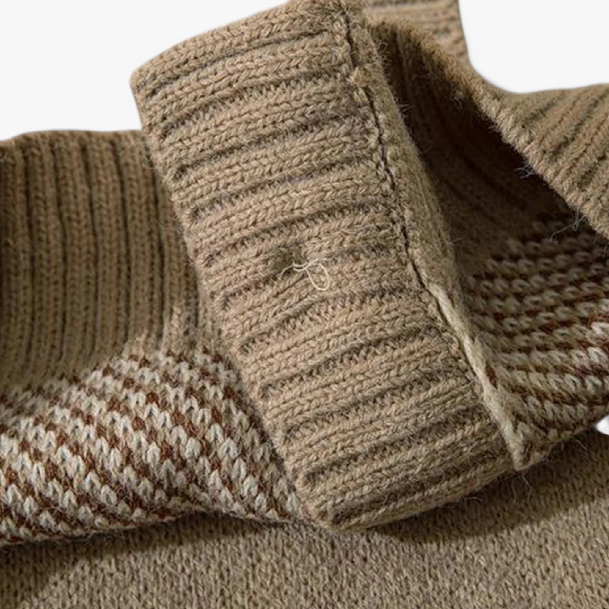 Animal Pattern Button-Up Knit Cardigan Real Old Money