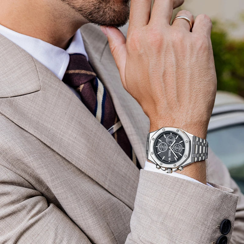 Royal Steel Chronograph Real Old Money