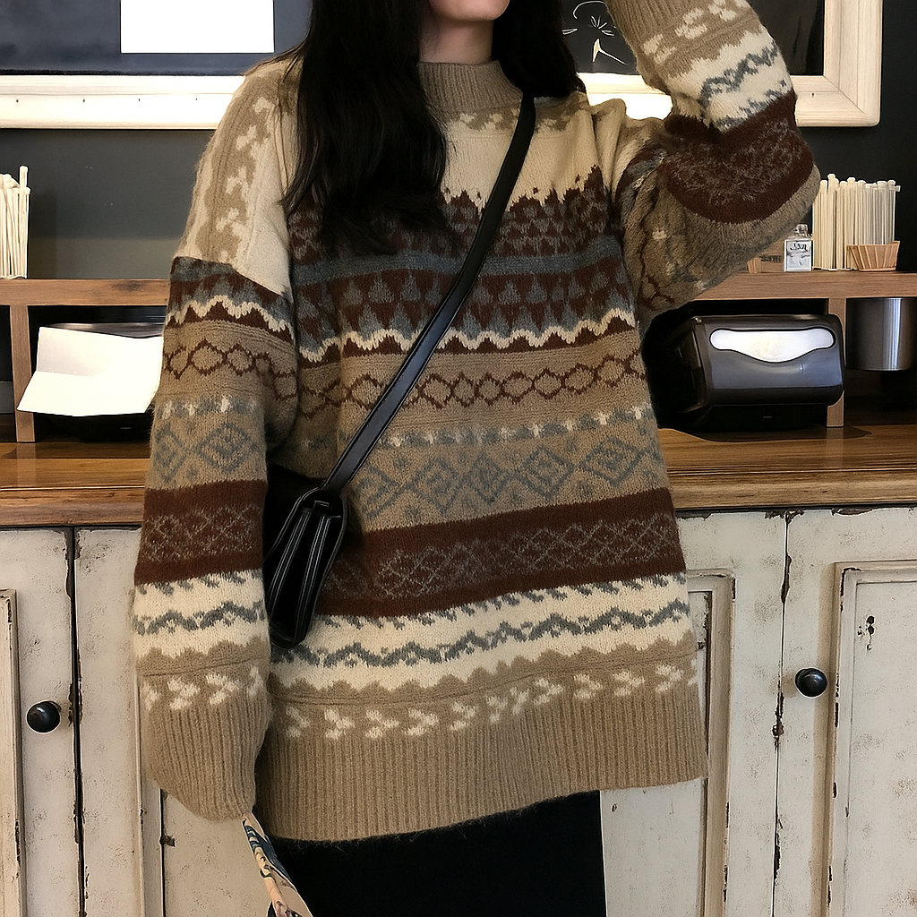 Christmas Style Knitted Jumper Old Money