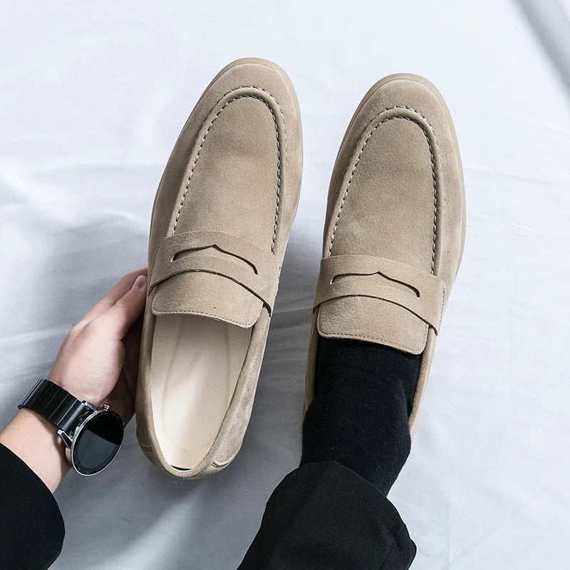 Classic Suede Penny Loafers oldmoney
