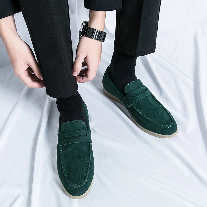 Classic Suede Penny Loafers oldmoney