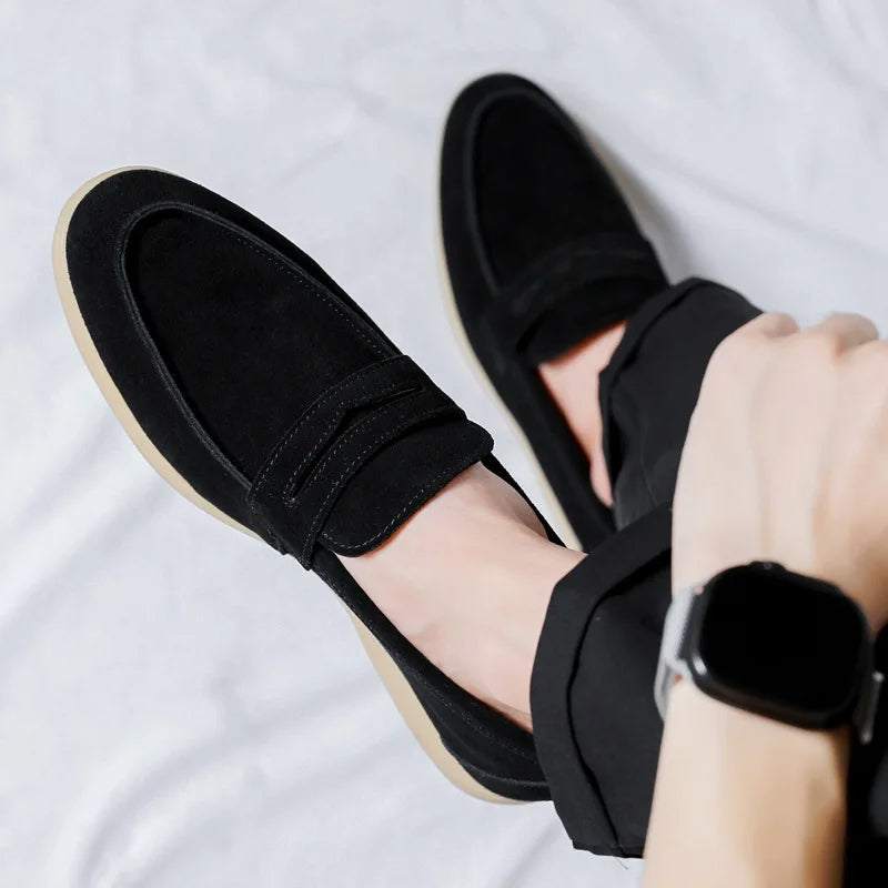 Classic Suede Penny Loafers oldmoney