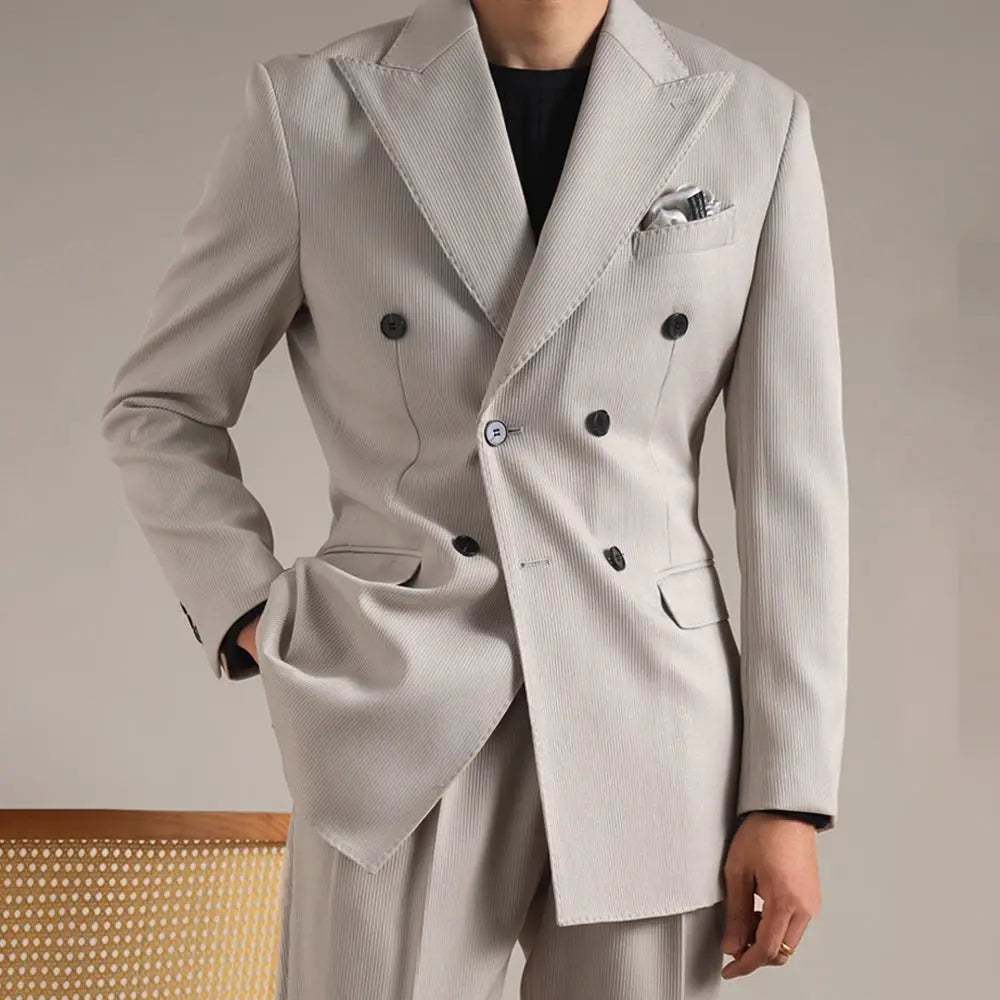 Espresso Double-Breasted Suit