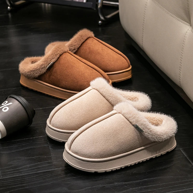 Fluffy Indoor Winter Slippers oldmoney