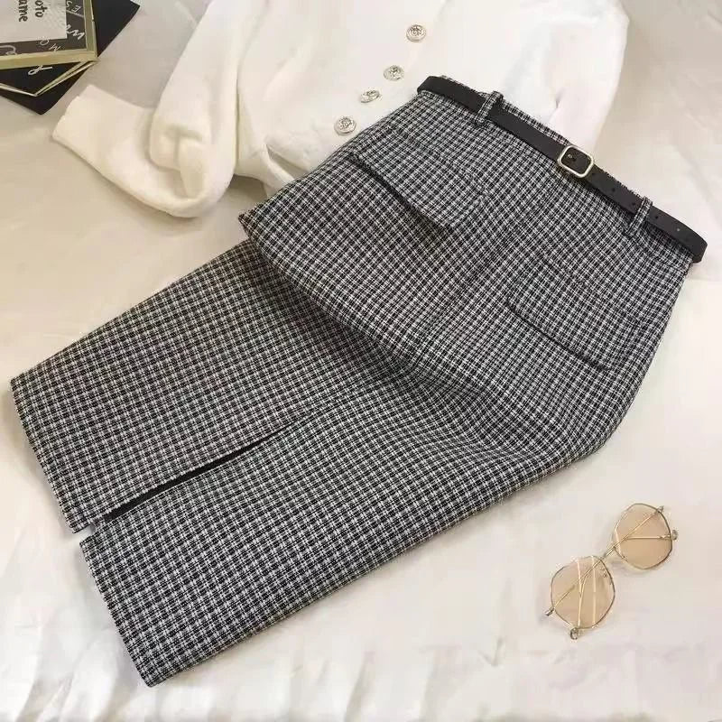 High-Waisted Midi Skirt