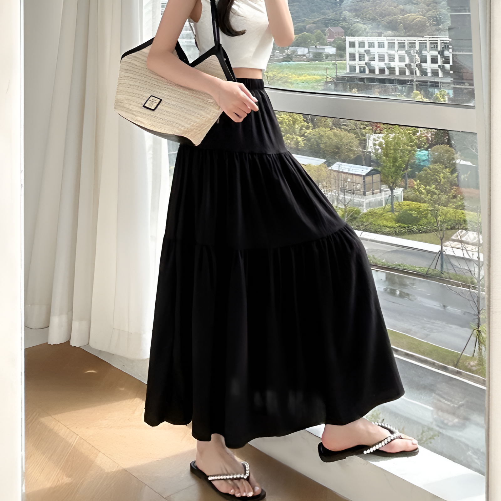 Line Mid-Calf Skirt oldmoney