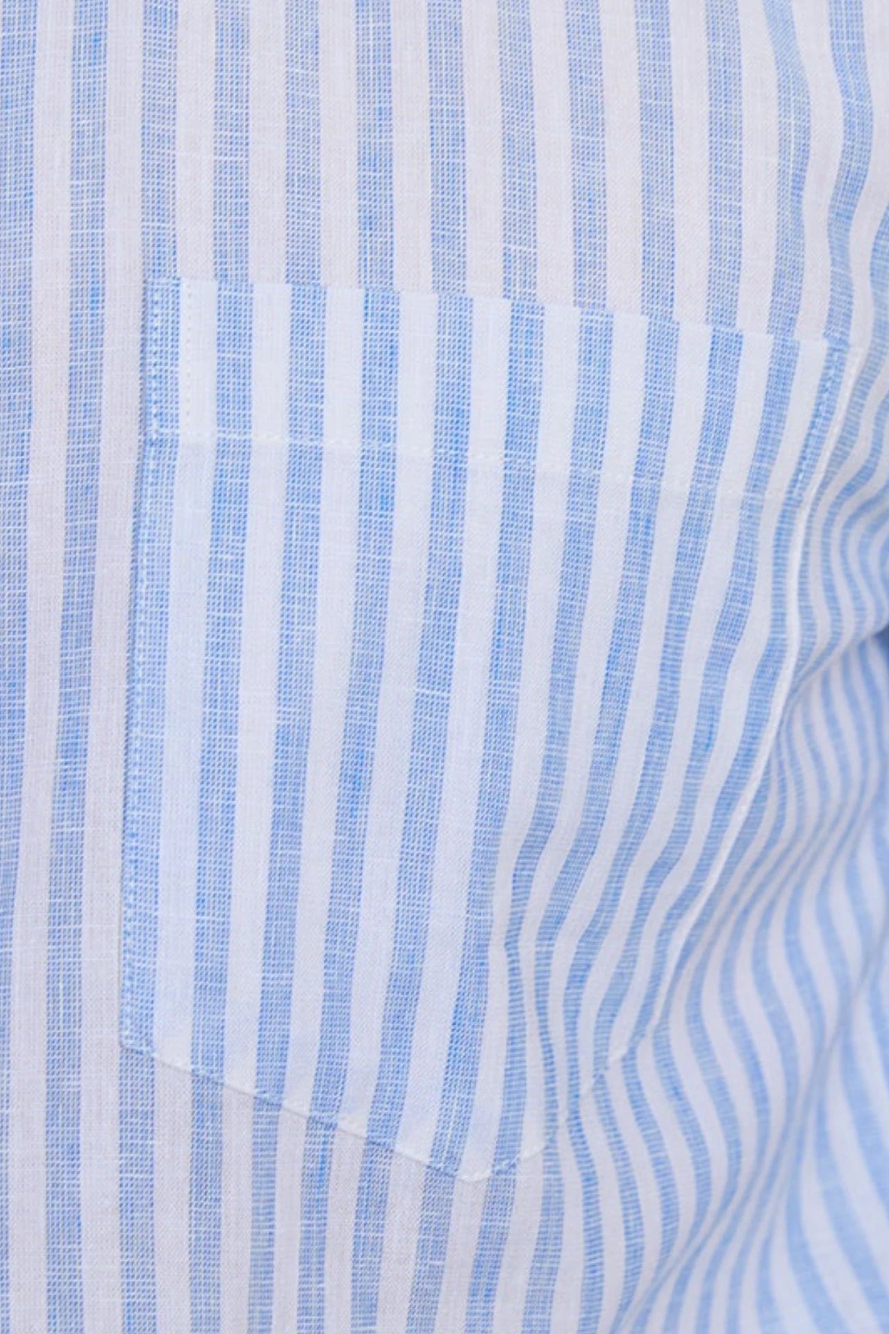 Linen Blue Dress Shirt Real Old Money