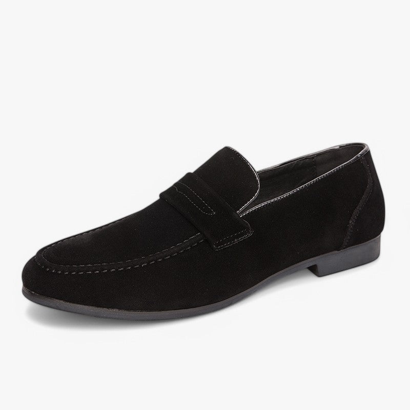 Men’s Suede Penny Loafers Real Old Money