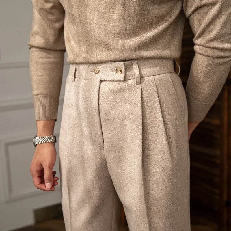 Men's Wool Trousers Old Money
