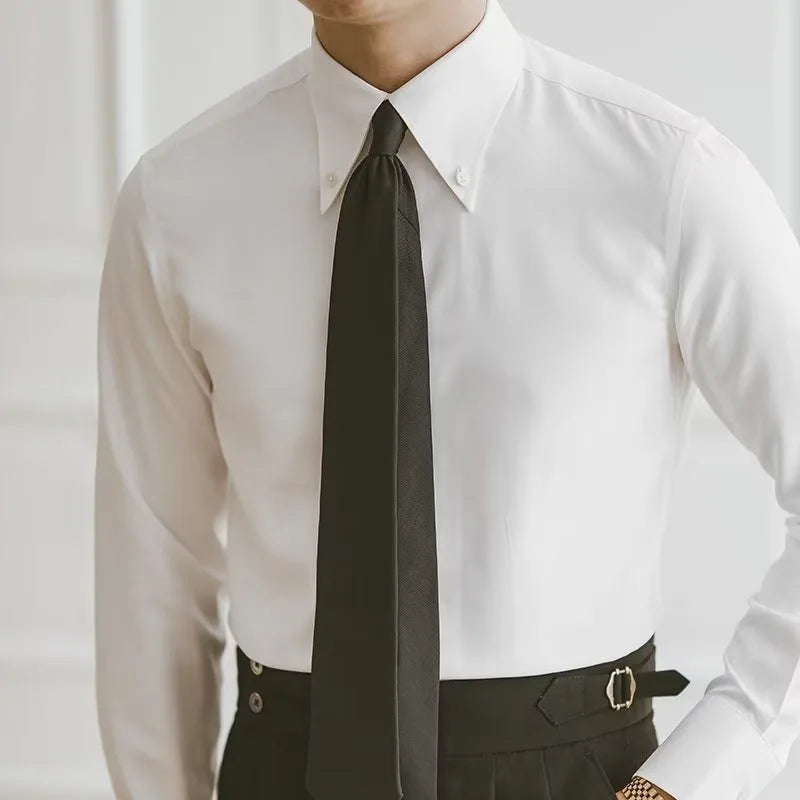 Old Money Brown Cotton Shirt Real Old Money