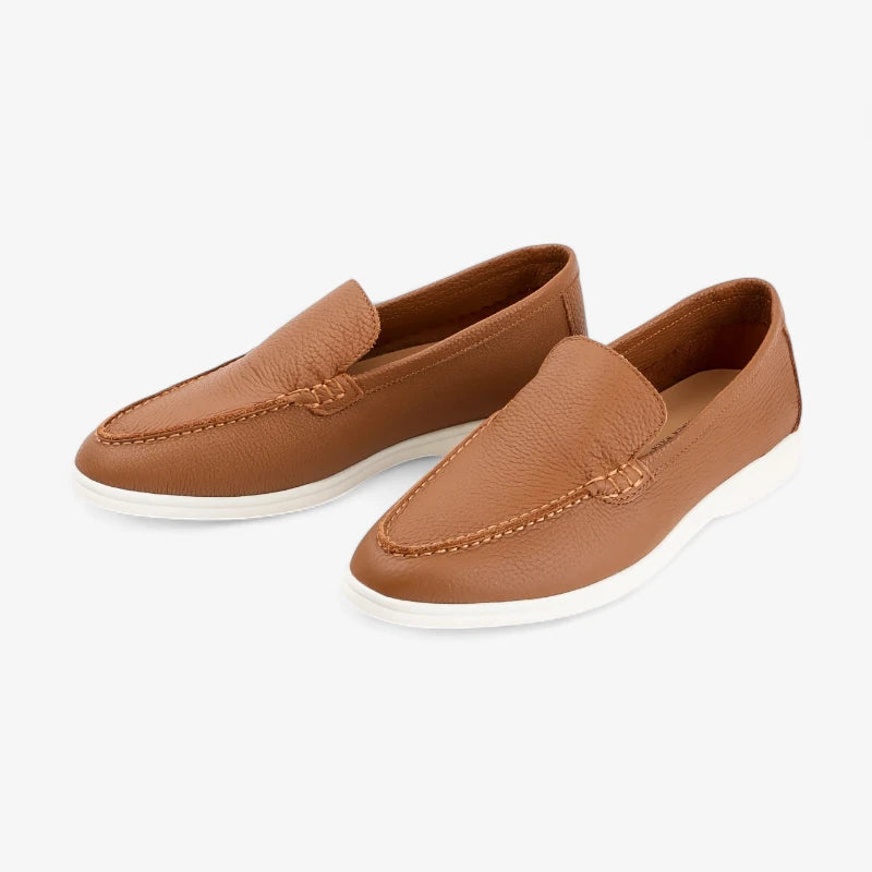 Old Money Cowhide Leather Loafers Real Old Money