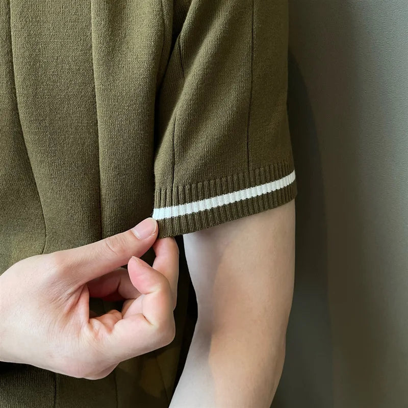 Old Money Half-Zip Knitted Polo oldmoney