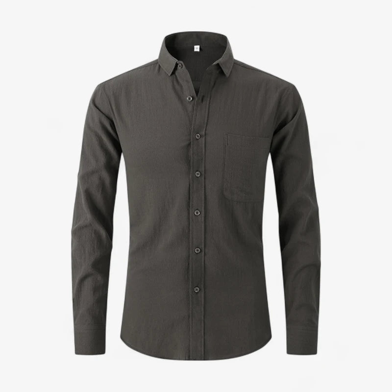 Old Money Linen Button-Down Shirt Real Old Money