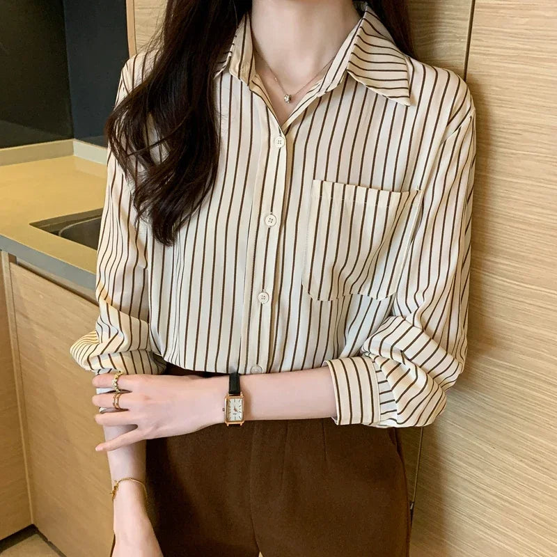 Old Money Stripe Button-Up Shirt Real Old Money