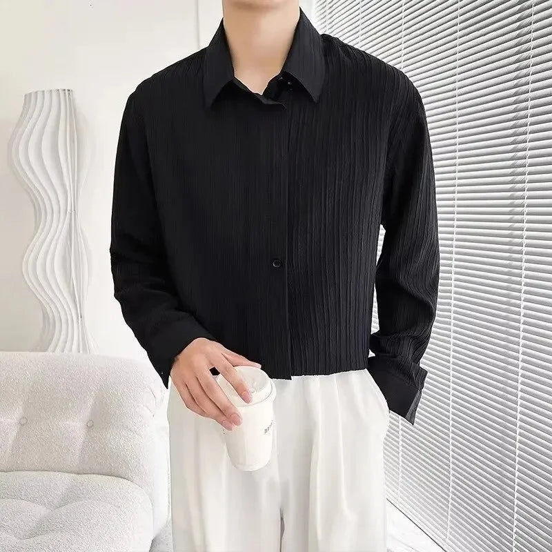 Old Money Textured Button-Up Shirt Real Old Money