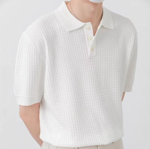 Old Money waffle polo ROM