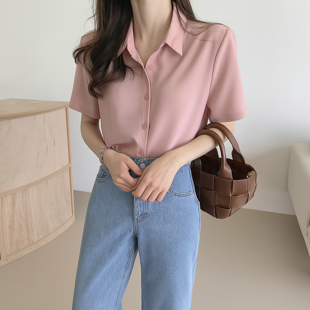 Old Money women short sleeve shirt Real Old Money