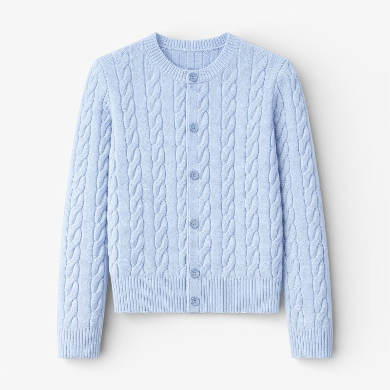 Preppy Cable Knit Sweater Old Money