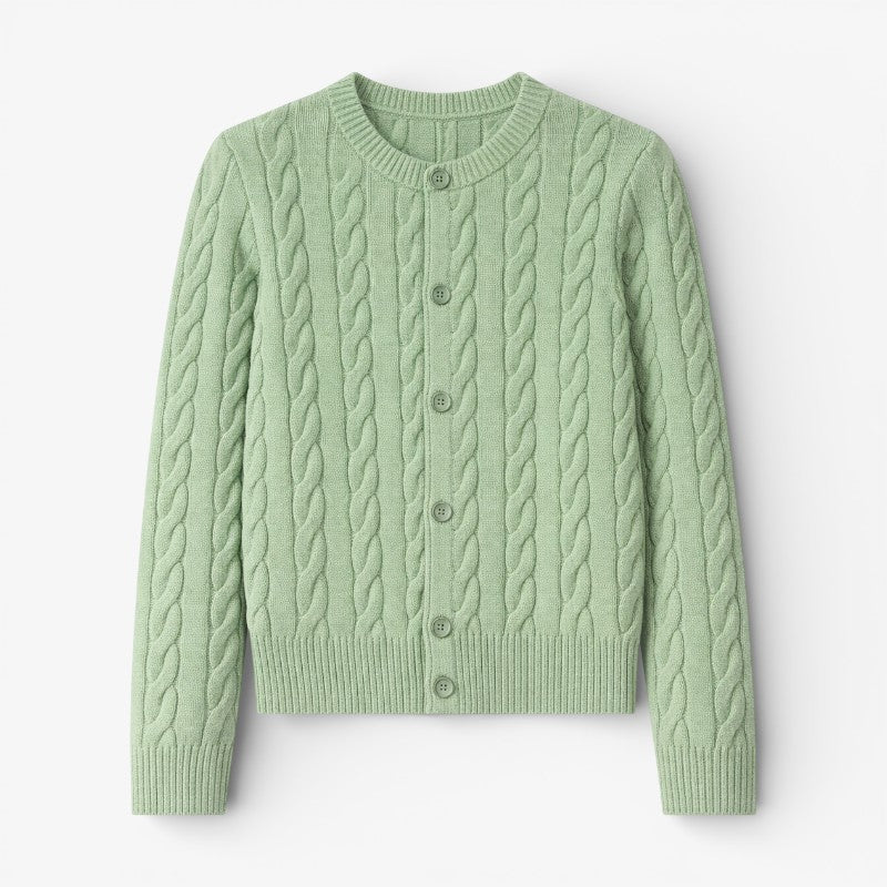 Preppy Cable Knit Sweater Old Money