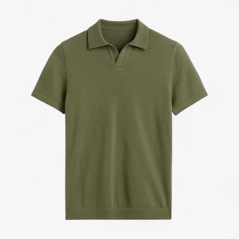 Casual Knit Polo Shir