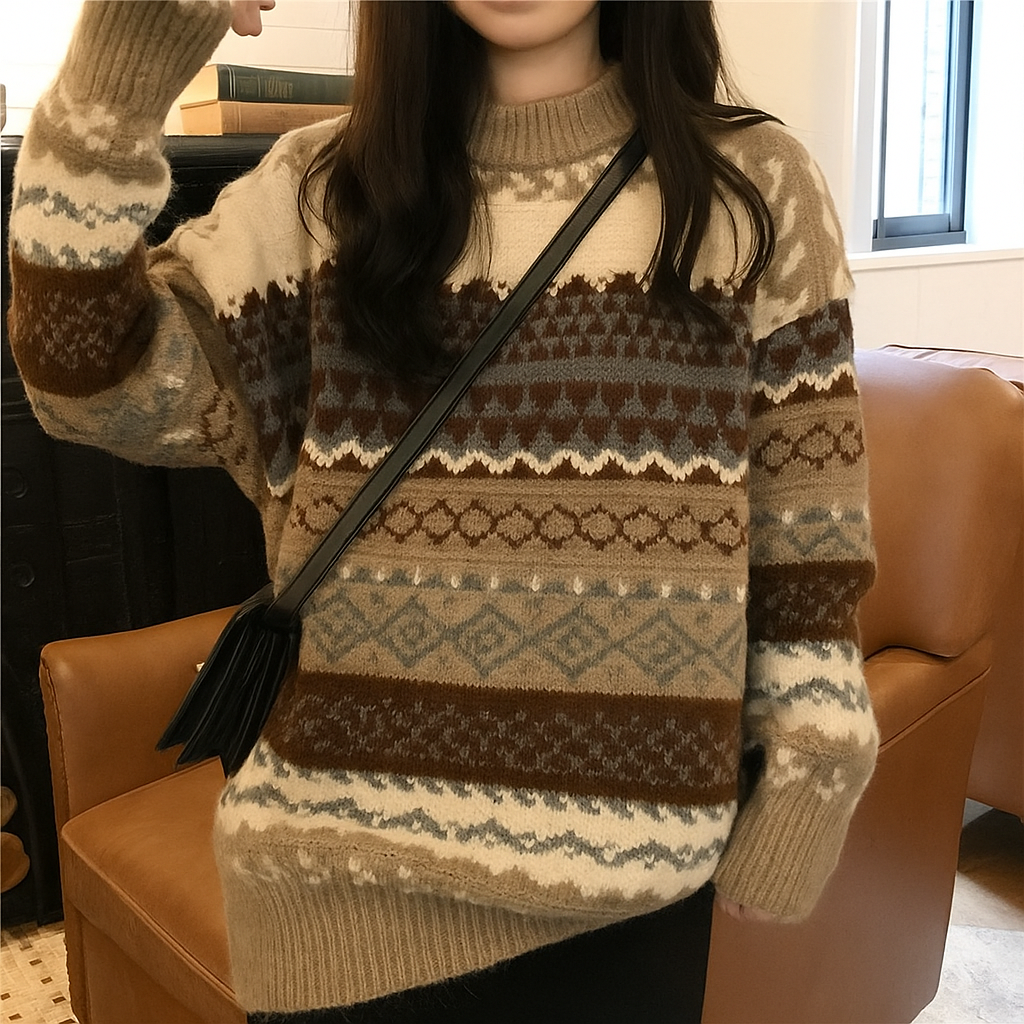 Christmas Style Knitted Jumper Old Money