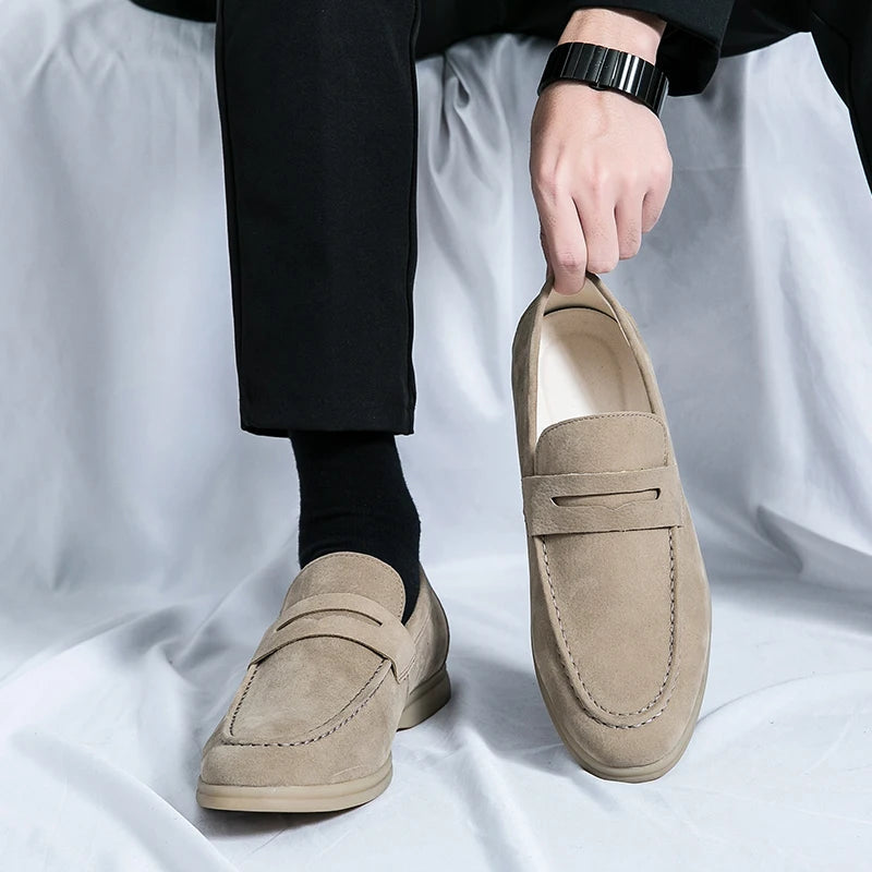 Classic Suede Penny Loafers oldmoney