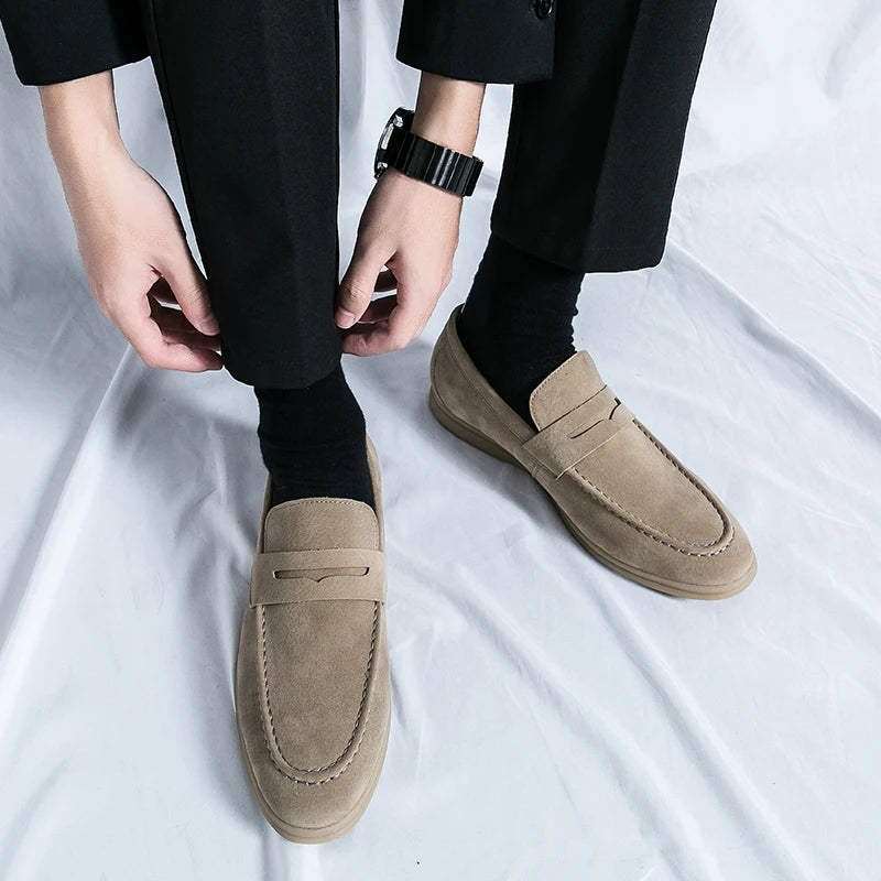 Classic Suede Penny Loafers oldmoney