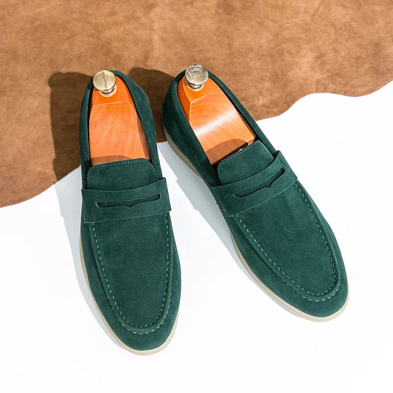 Classic Suede Penny Loafers oldmoney