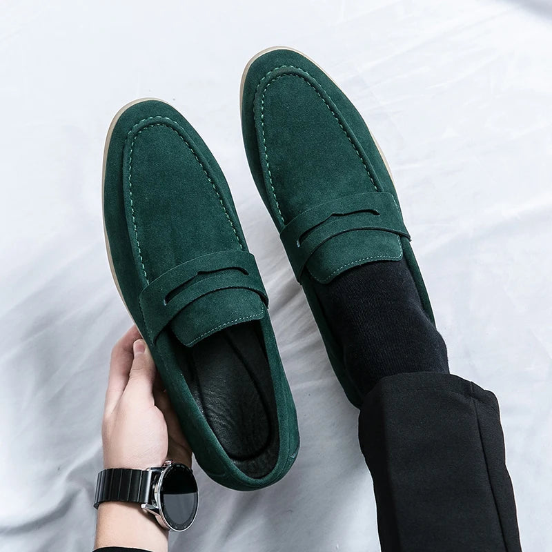 Classic Suede Penny Loafers oldmoney