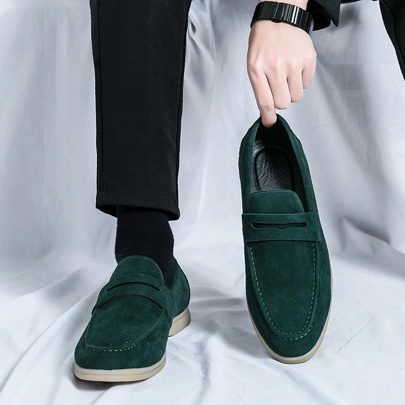 Classic Suede Penny Loafers oldmoney