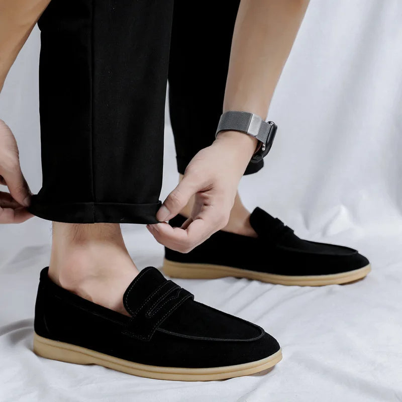 Classic Suede Penny Loafers oldmoney