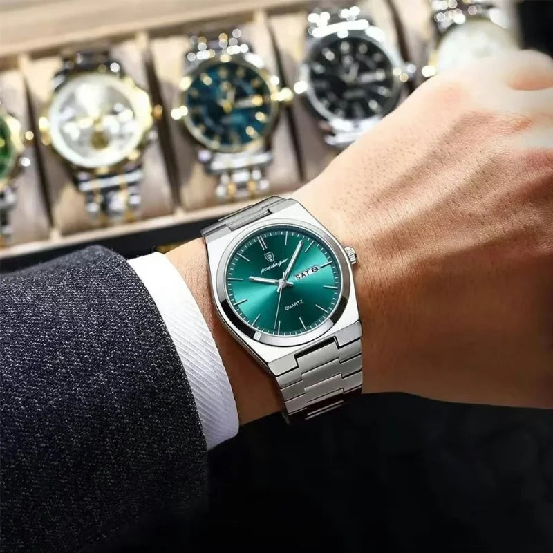 Emerald Horizon Mechanical Watch Real Old Money