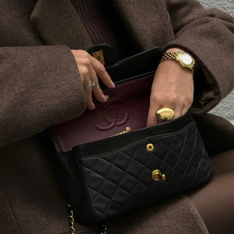 Long Brown Wool Blend Coat oldmoney