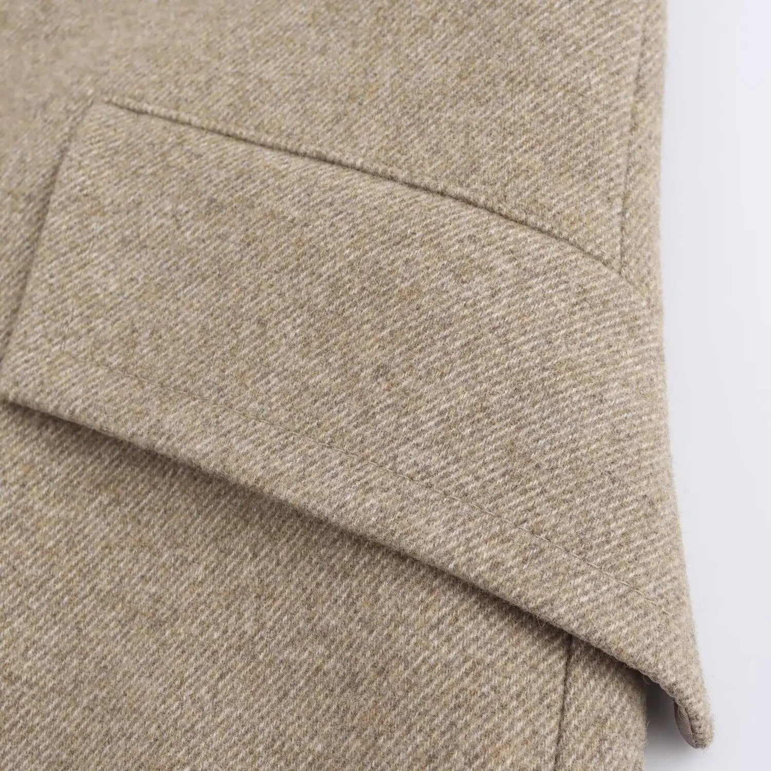 Long Wool-Blend Coat Old Money