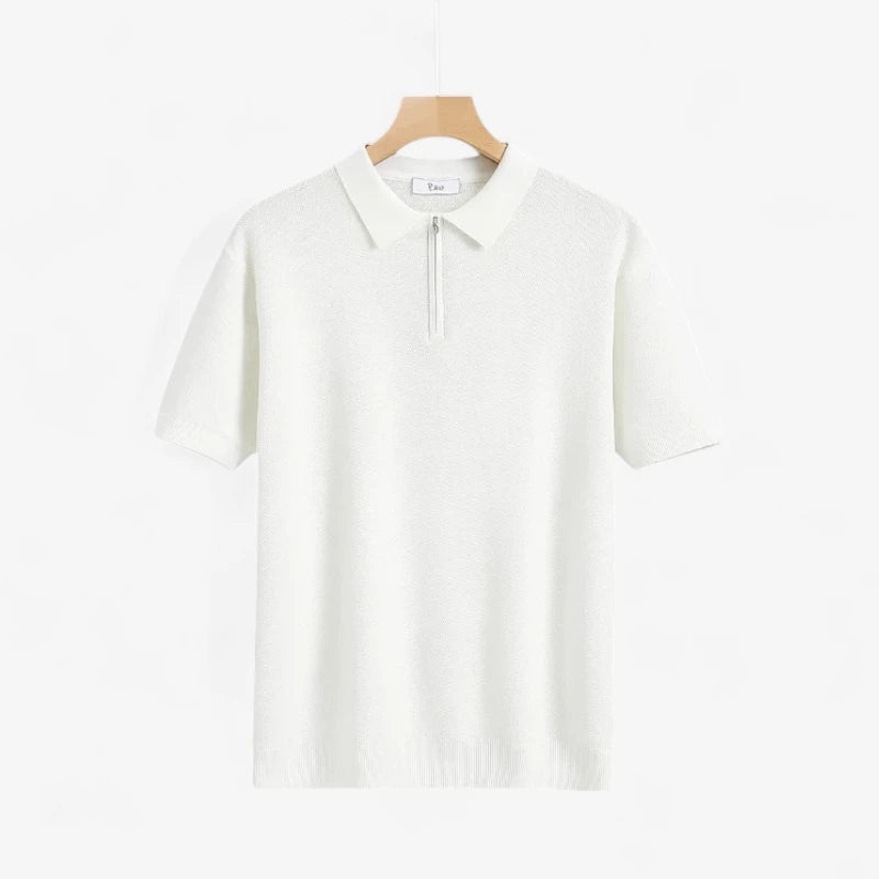 Men's Half-Zip Polo Shirt Real Old Money