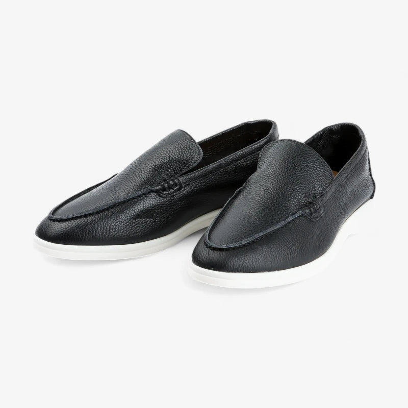 Old Money Cowhide Leather Loafers
