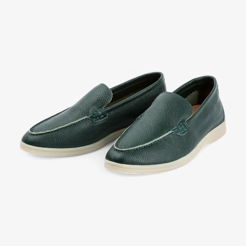 Old Money Cowhide Leather Loafers Real Old Money