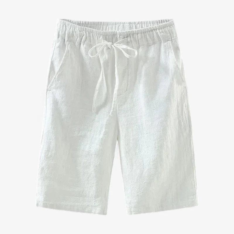 Old Money Drawstring Linen Shorts Real Old Money