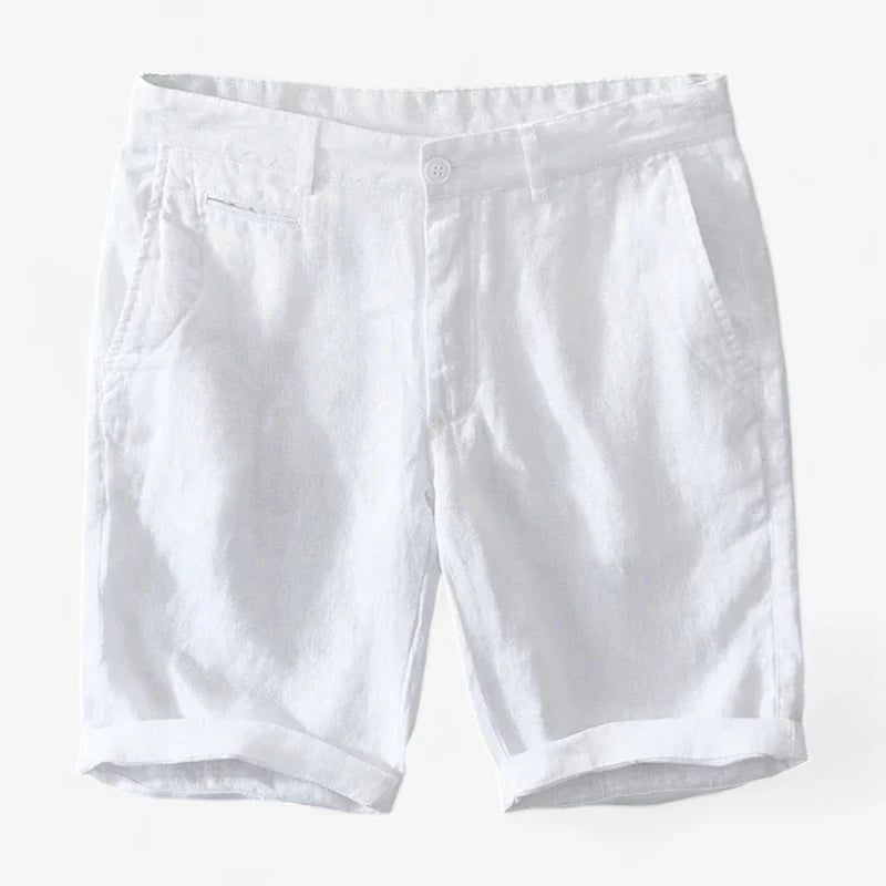 Old Money Pure Linen Shorts