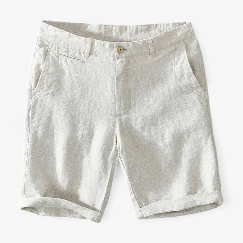 Old Money Pure Linen Shorts Real Old Money