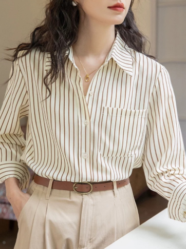Old Money Stripe Button-Up Shirt Real Old Money