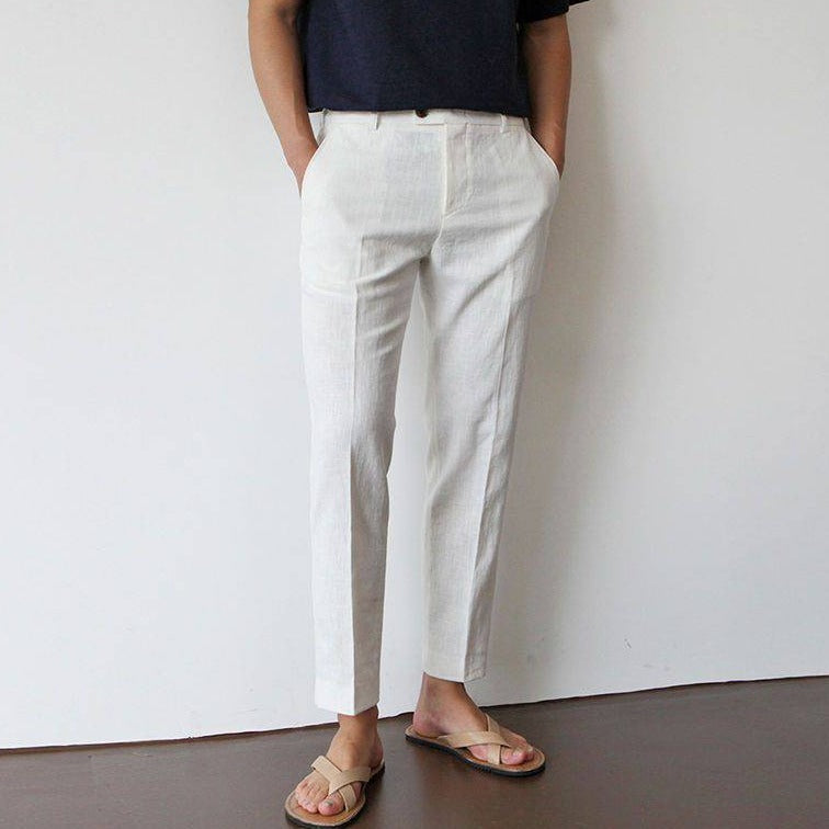 Old Money Tailored Linen Pants Real Old Money