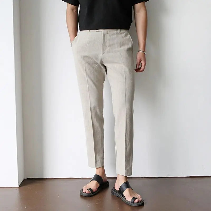Old Money Tailored Linen Pants Real Old Money