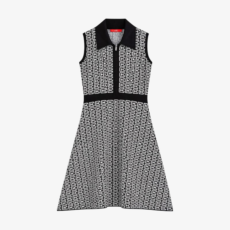 Sleeveless A-Line Polo Dress Old Money