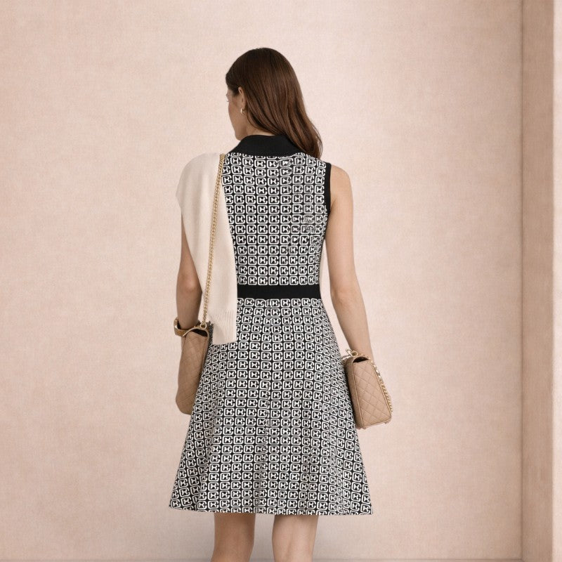 Sleeveless A-Line Polo Dress Old Money